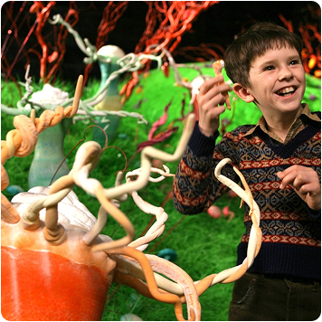 Charlie with candy
