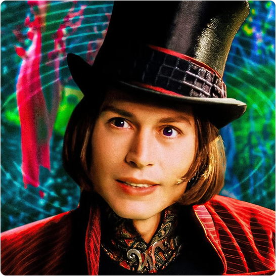 Willy Wonka character poster